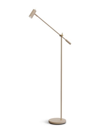 Cato gulvlampe LED nougat/messing dimbar