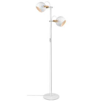 DC gulvlampe 2L hvit