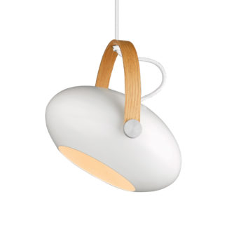 DC pendel Ø26cm hvit