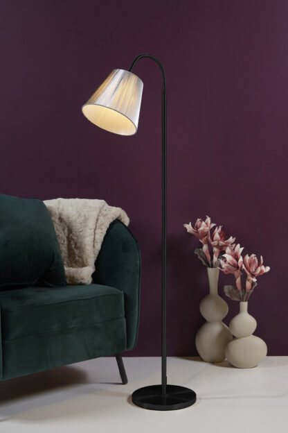 Connie-1 gulvlampe helsvart u/skjerm - Bilde 2