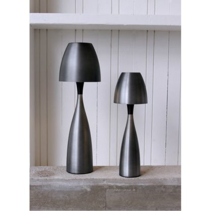 Anemon bordlampe medium oxidgrå
