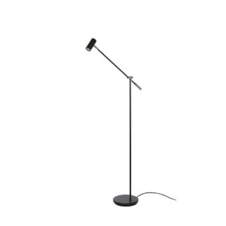 Cato gulvlampe LED matt sort dimbar