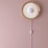 Diablo vegglampe messing Ø30