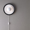 Diablo vegglampe sort/rød Ø30