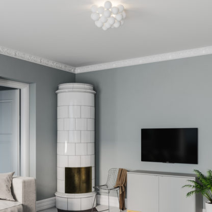 Gross plafond Ø50 matt hvit