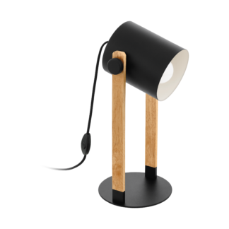 Hornwood bordlampe sort/tre