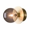 Art Deco vegg/tak IP44 messing/røk