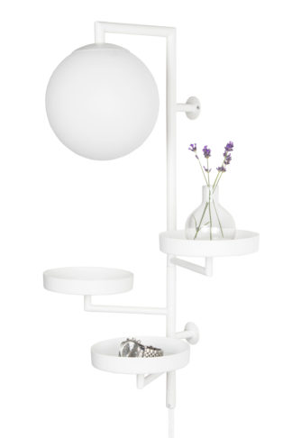 Astoria vegglampe hvit