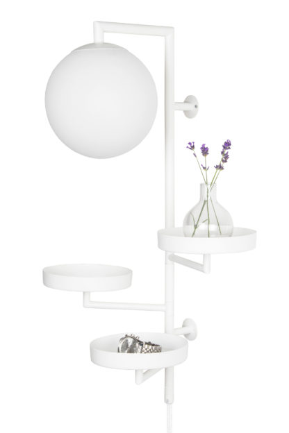 Astoria vegglampe hvit