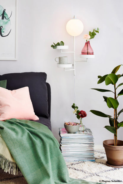 Astoria vegglampe hvit