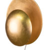 Orbit vegglampe messing