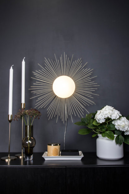 Soleil plafond/vegg messing