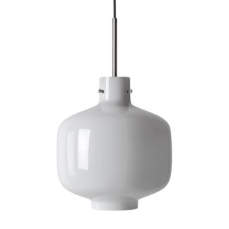 Arkivlampe 4180 hvit m/stål oppheng