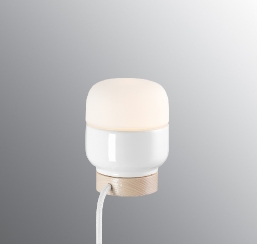 Ohm bordlampe 100/130 hvit/opal IP20