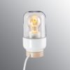 Ohm bordlampe 100/190 hvit/klar IP20