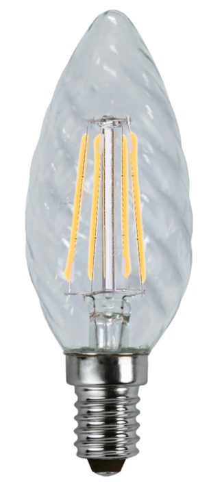 Edison LED vridd mignon klar