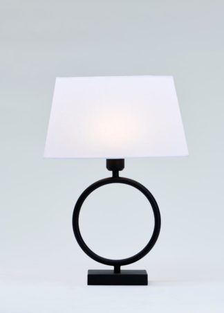 Riva-1 bordlampe matt sort m/skjerm