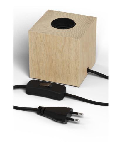 Kube bordlampe eik
