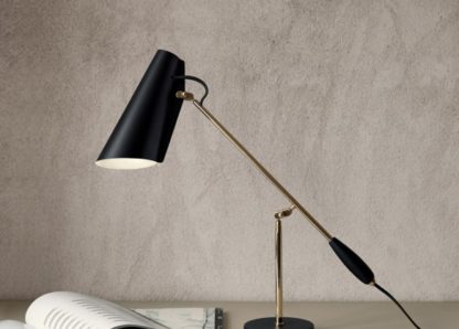 Birdy bordlampe sort/gull