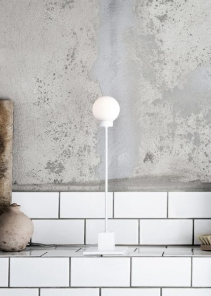 Snowball bordlampe hvit