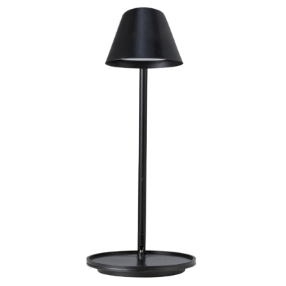 Stay bordlampe sort m/USB