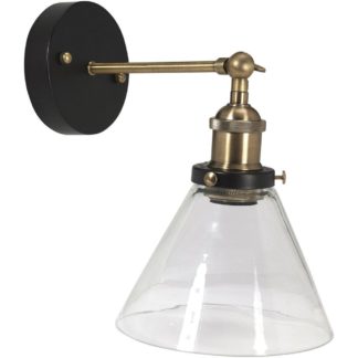 Lambda vegglampe antikk/klar IP23