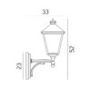 480 London vegglampe svart IP54 - Bilde 2