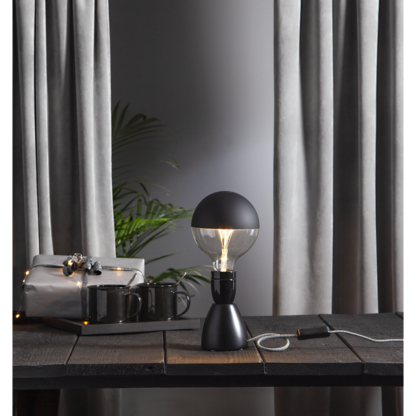Star Decoration LED toppforspeilet sort globe 125 - Bilde 2
