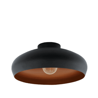 Mogano plafond Ø40 sort/kobber
