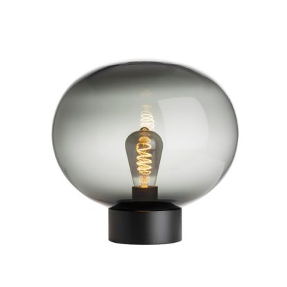 Arkiv 4169 bordlampe stor røkgrå/sort