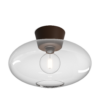 Bullo XL plafond klart glass/oxid IP21