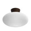 Bullo XL plafond opalhvitt glass/oxid IP21