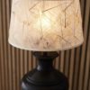 Alma bordlampe sortbrun H48cm u/skjerm - Bilde 3
