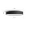 HUE Enrave plafond stor sort - Bilde 8