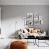 Curve gulvlampe gull - Bilde 3