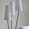 Tripod gulvlampe sort u/skjermer - Bilde 3