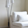 Tripod gulvlampe sort u/skjermer - Bilde 4
