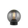 Bubbels bordlampe Ø18 røkfarget