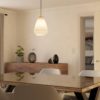 Caprarola pendel satengfarget glass/messing - Bilde 2