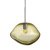 Crystal Stone 350mm pendel oliven m/stål oppheng