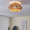 Alderney taklampe svart/natur - Bilde 2