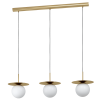 Arenales triopendel messing/opal