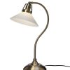 Skomakare bordlampe antikk/opal