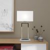 Kensington bordlampe krom m/hvit skjerm - Bilde 2