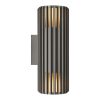 Aludra vegglampe dobbel antrasitt IP54 seaside
