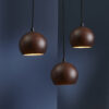 Ball Wood pendant 12cm walnut - Bilde 5