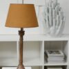 Nottingham bordlampe 48cm aged brown u/skjerm - Bilde 2