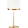 Marcel bordlampe messing/hvit