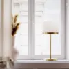 Marcel bordlampe messing/hvit - Bilde 2