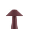 Cannes portable bordlampe burgunder IP44